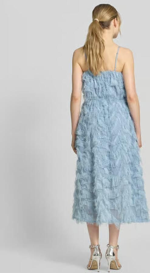 SELECTED WOMEN Dames Jurken Slfmyline Regular Midi Strap Dress Lichtblauw - Foto 7