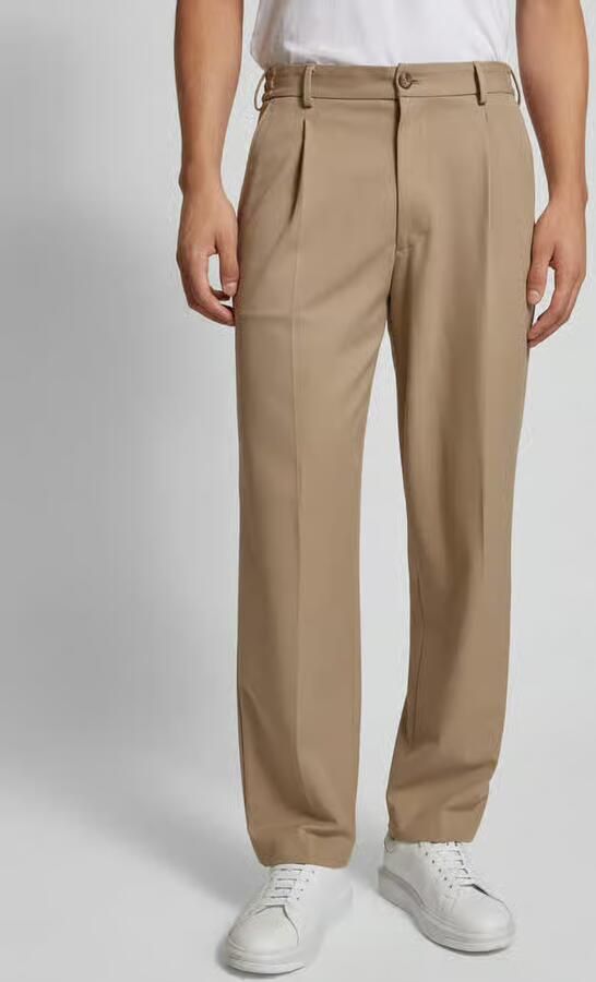 Selected Loose fit bandplooibroek met riemlussen model 'FINN' - Foto 11
