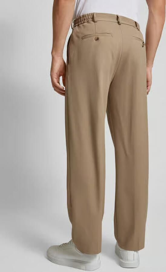 Selected Loose fit bandplooibroek met riemlussen model 'FINN' - Foto 10