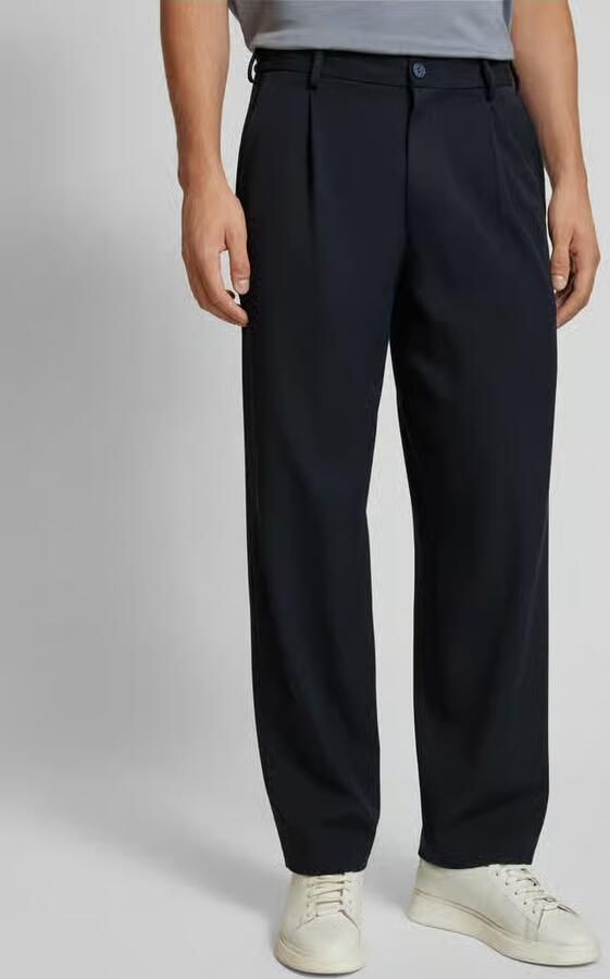 Selected Loose fit bandplooibroek met riemlussen model 'FINN' - Foto 12