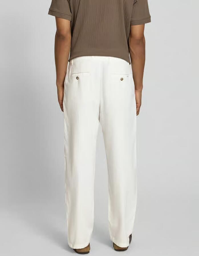 Selected Homme loose fit broek van mix van katoen en linnen model 'BRODY'