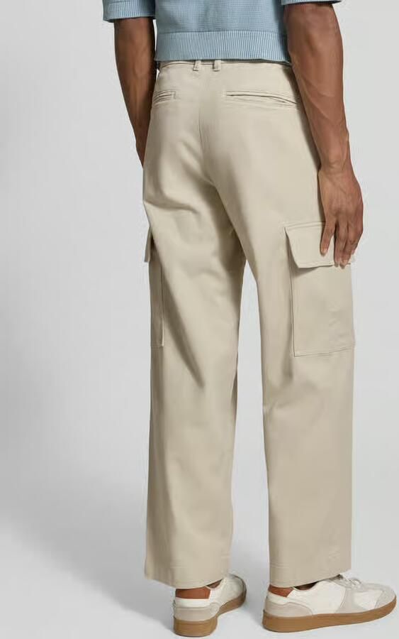 Selected Loose fit cargobroek van mix van biologisch katoen Model '220-LOOSE MILES COMFORT'