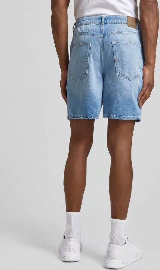 Selected Homme loose fit korte jeans van mix van katoen en lyocell model 'ALEX'
