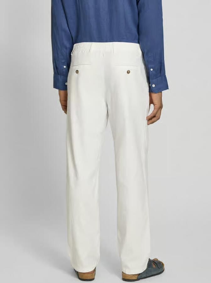 Selected loose fit broek van mix van katoen en linnen model 'BRODY' - Foto 4