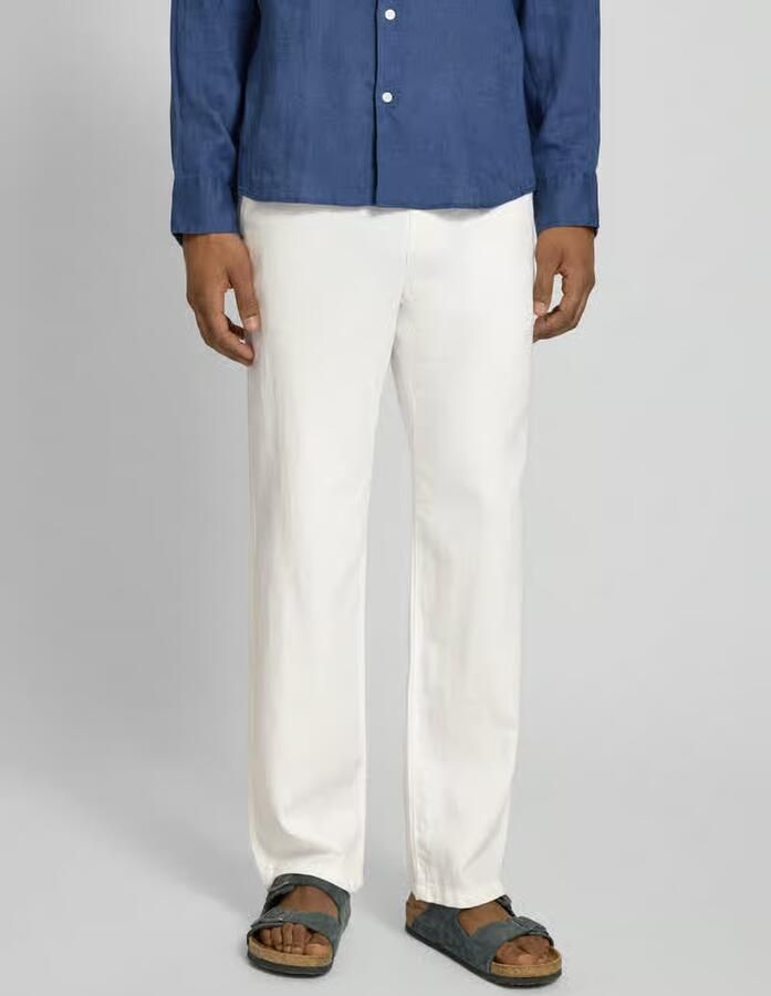 Selected loose fit broek van mix van katoen en linnen model 'BRODY' - Foto 3
