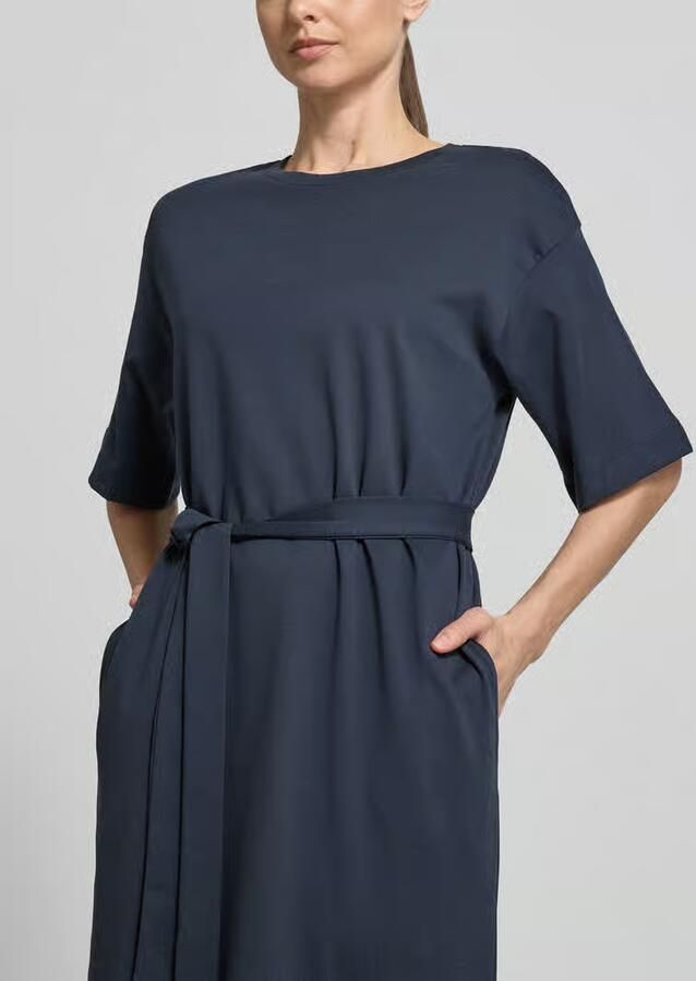Selected loose fit maxi-jurk van puur katoen model ' ESSENTIAL' - Foto 3