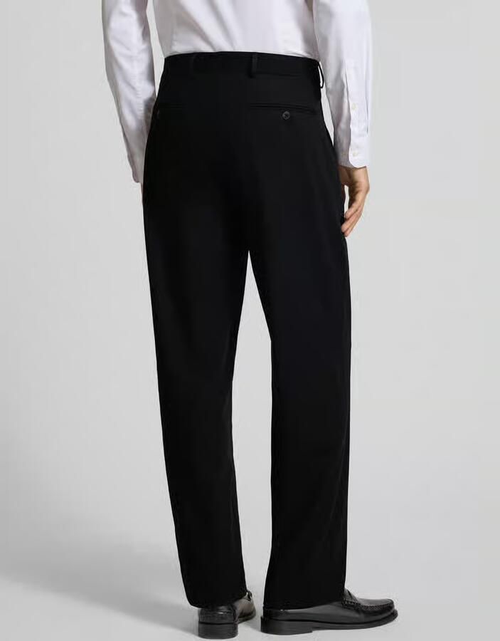 Selected Loose fit pantalon met riemlussen model 'LOOSE-LIAM' - Foto 2