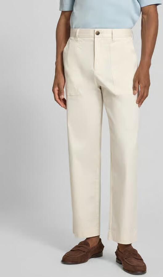 Selected Homme loose fit wijde broek van katoenmix model '220' - Foto 3