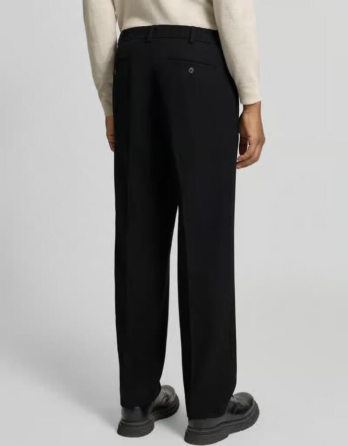 Selected Loose fit wijdte broek van wolmix model 'FINN' - Foto 2