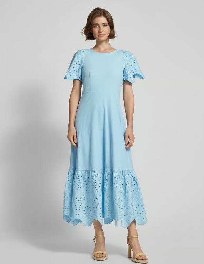 Selected Maxi-jurk met ajourpatroon - Foto 2