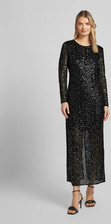Selected Femme Maxi-jurk met pailletten model 'NOEL' - Foto 4