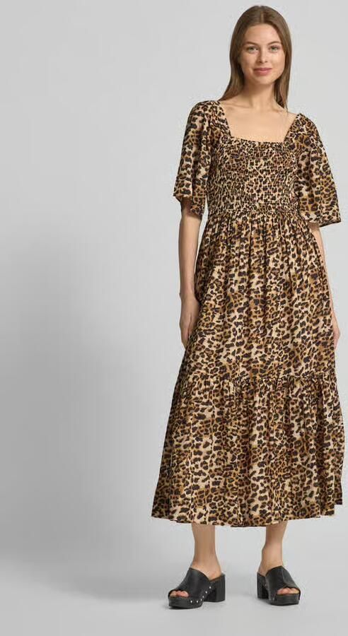 SELECTED WOMEN Dames Jurken Slfdora Ss Ankle Dress Zwart - Foto 8