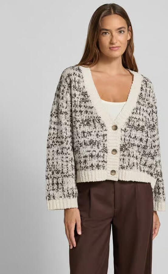 Selected Femme Oversized gebreid jack van een mix van katoen en wol model 'LINDSAY' - Foto 2