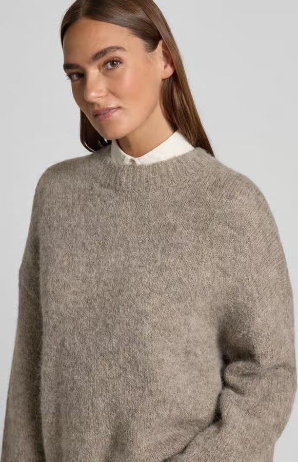 SELECTED WOMEN Dames Truien & Vesten Slfgabriella Ls Knit New O-neck Grijs - Foto 5