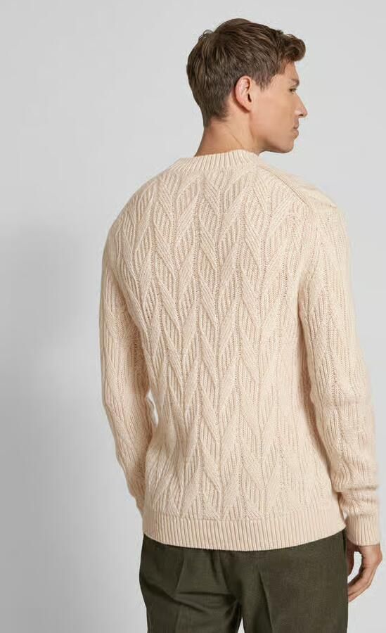 Selected Homme Oversized gebreide pullover met ribboorden model 'CARIS' - Foto 4