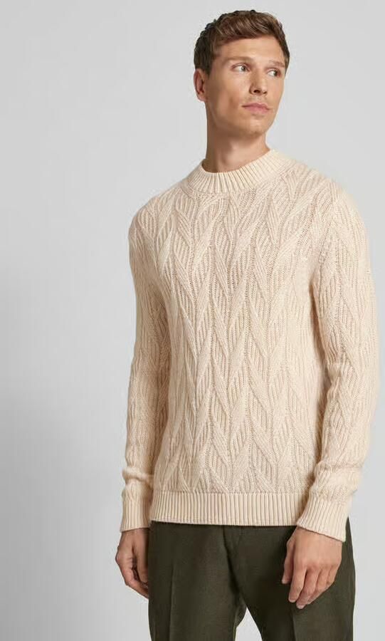 Selected Homme Oversized gebreide pullover met ribboorden model 'CARIS' - Foto 5