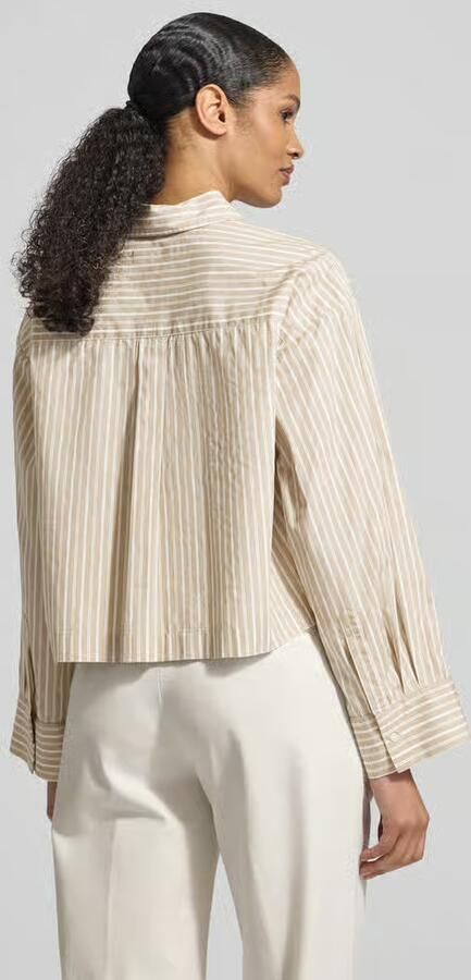 Selected Oversized overhemdblouse van pure biologische katoen model 'Astha' - Foto 6
