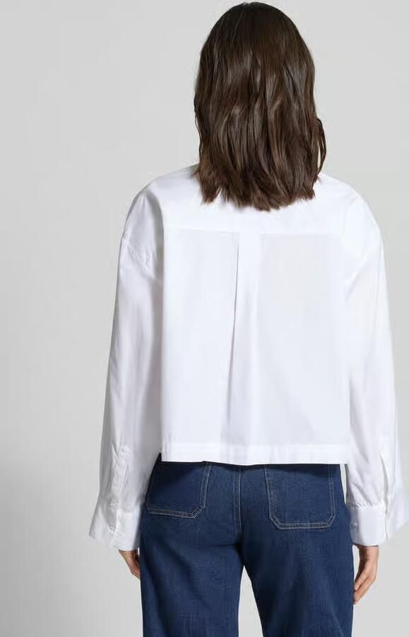 Selected Oversized overhemdblouse van puur biologisch katoen model 'Astha' - Foto 10