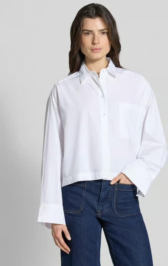 Selected Oversized overhemdblouse van puur biologisch katoen model 'Astha' - Foto 11