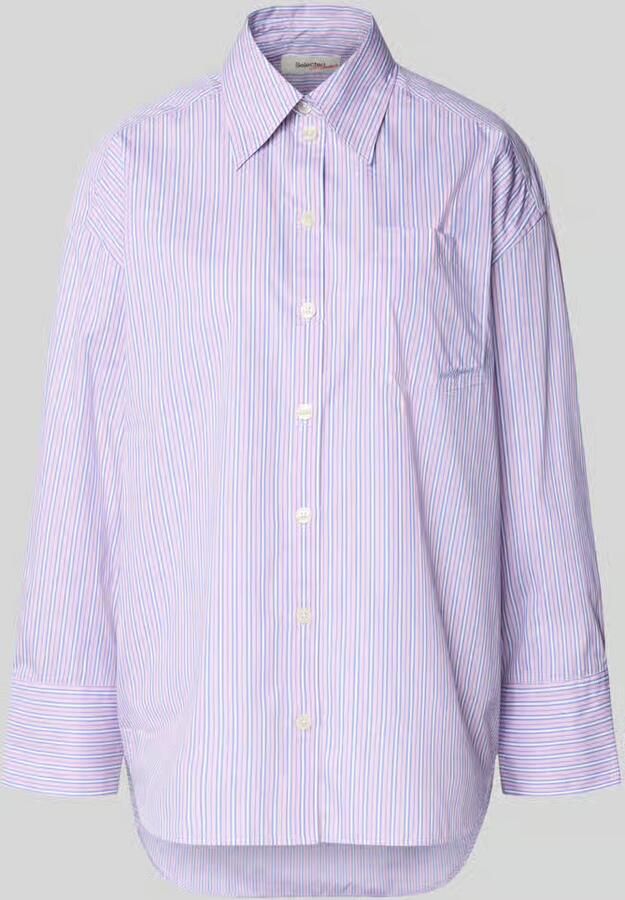 Selected Oversized overhemdblouse van puur katoen model 'HOTEL AMOUR' - Foto 2