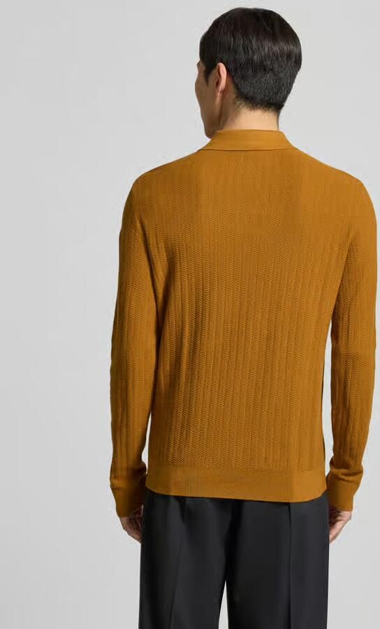 Selected Oversized poloshirt van puur katoen model 'CRAN'