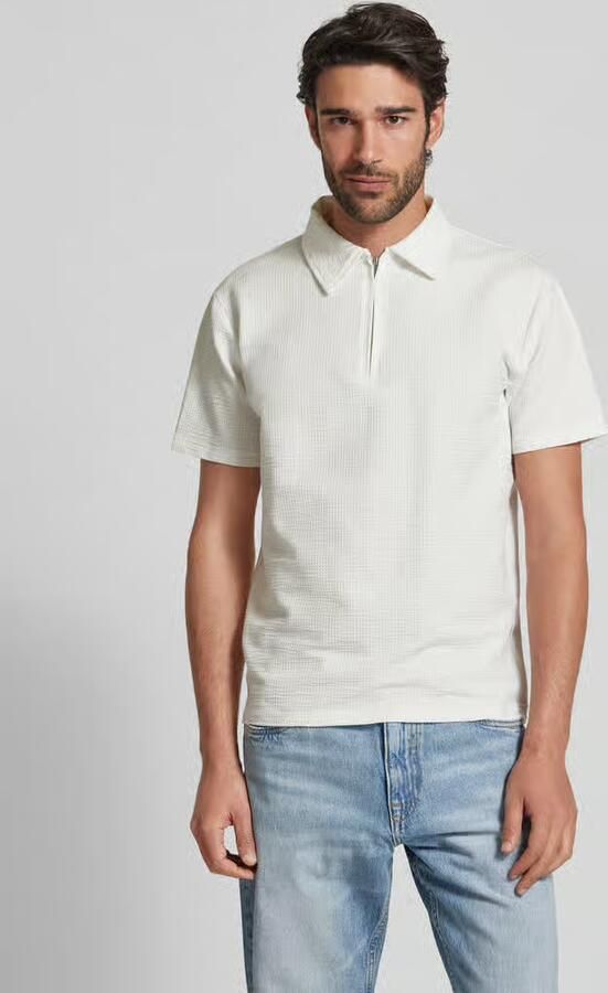 Selected Homme Poloshirt met korte ritssluiting model 'SANDER' - Foto 2