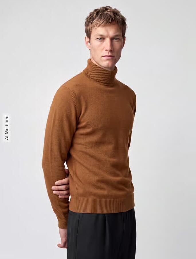 Selected Pullover met col - Foto 3