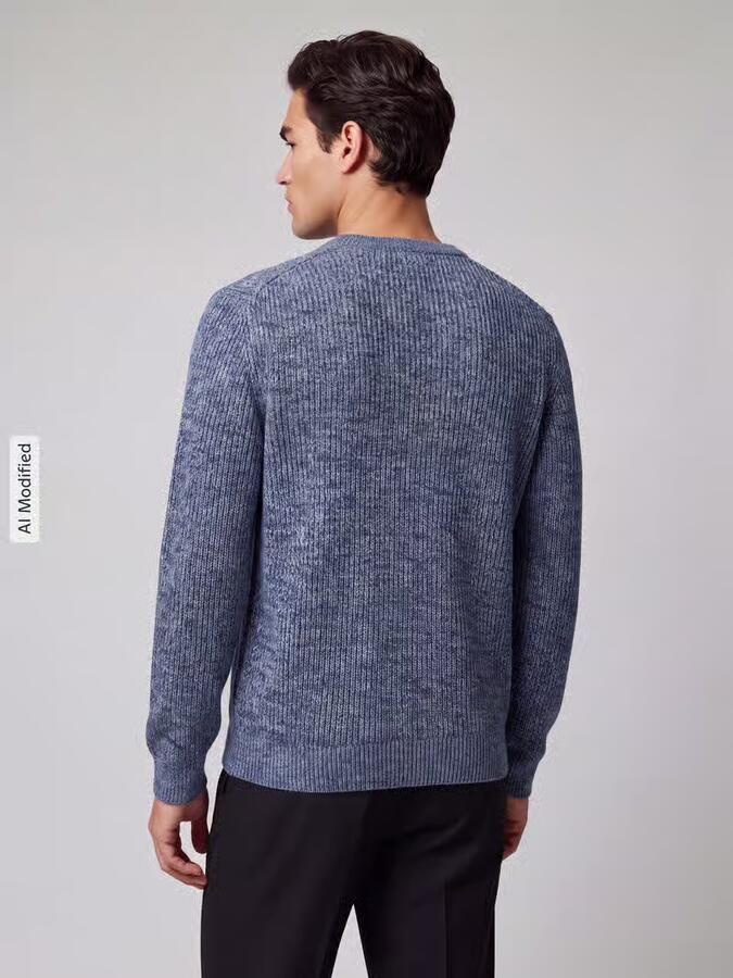 Selected relaxed fit pullover van pure katoen model 'TILUM' - Foto 3