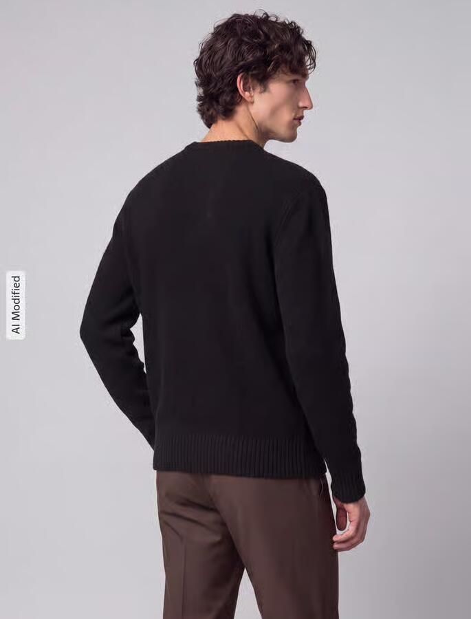 Selected relaxed fit pullover van katoenmix model 'ALEX' - Foto 4
