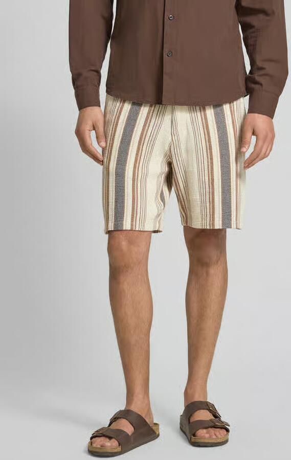 Selected Regular fit bermuda met structuurmotief model 'BRODY' - Foto 3