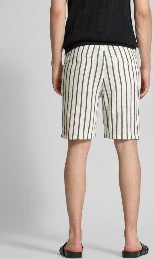 Selected Regular fit bermuda met structuurmotief model 'BRODY' - Foto 4