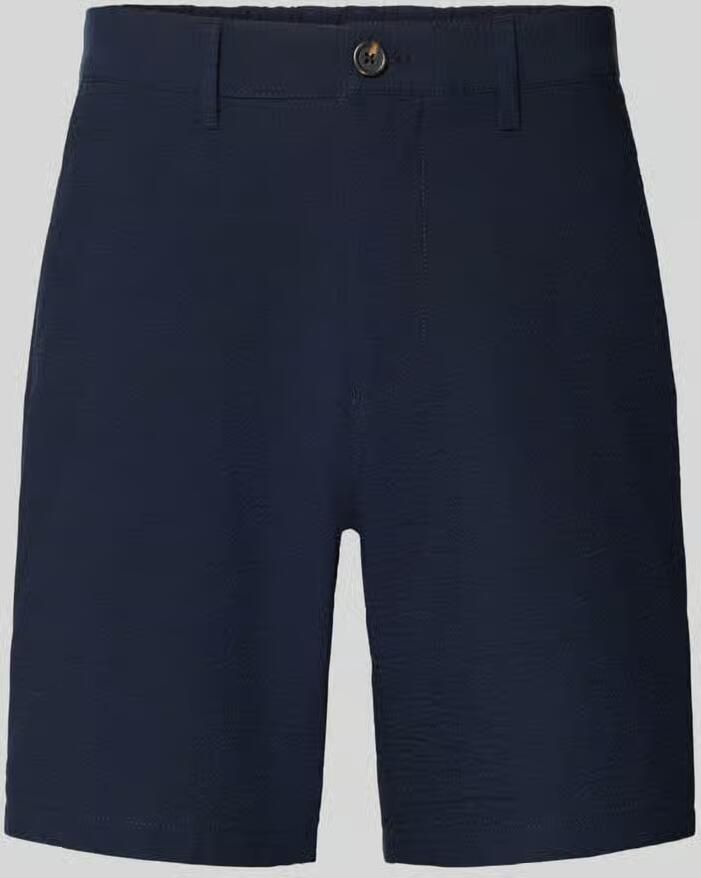 SELECTED HOMME Heren Broeken Slhregular-karl Seersucker Shorts Donkerblauw - Foto 2