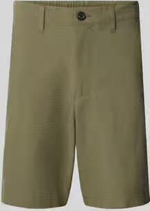 SELECTED MEN Heren Broeken Slhregular-karl Seersucker Shorts Noos Olijf - Foto 5