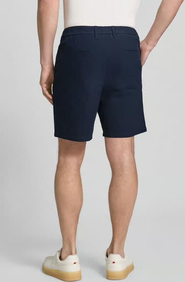 SELECTED HOMME Heren Broeken Slhregular-karl Seersucker Shorts Donkerblauw - Foto 3