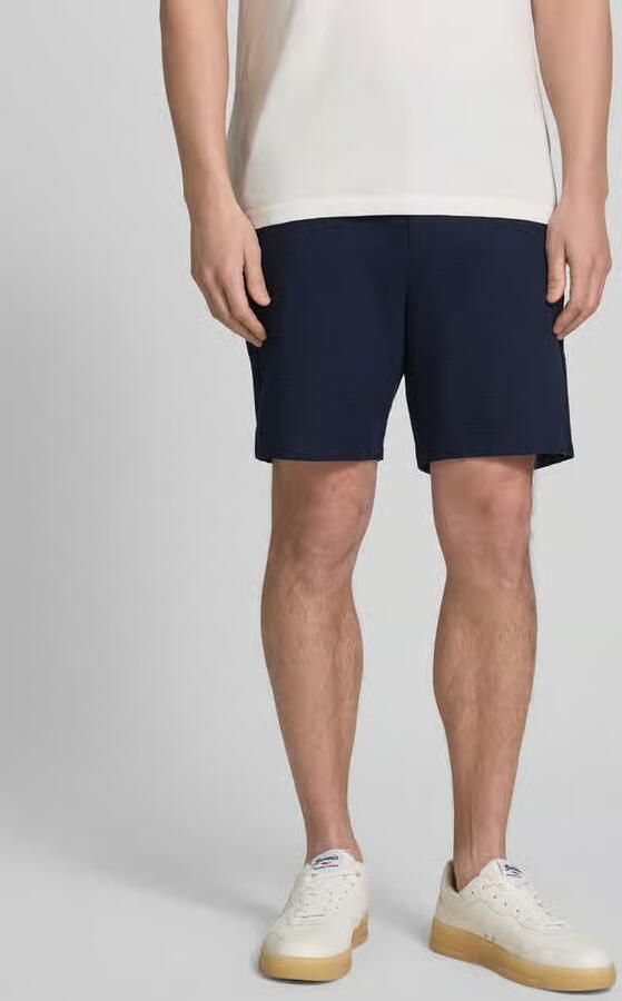SELECTED HOMME Heren Broeken Slhregular-karl Seersucker Shorts Donkerblauw - Foto 4