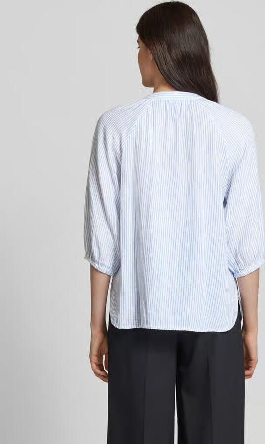 SELECTED FEMME Dames Blouses Slfalberta 3 4 Stripe Shirt Noos Lichtblauw