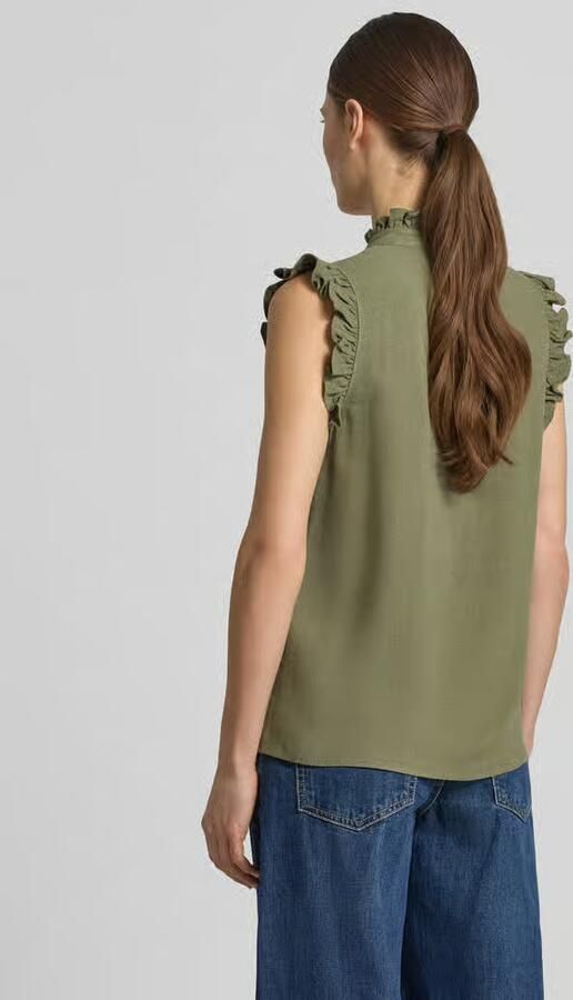 Selected regular fit blousetop met linnengehalte model 'VIVA' - Foto 3