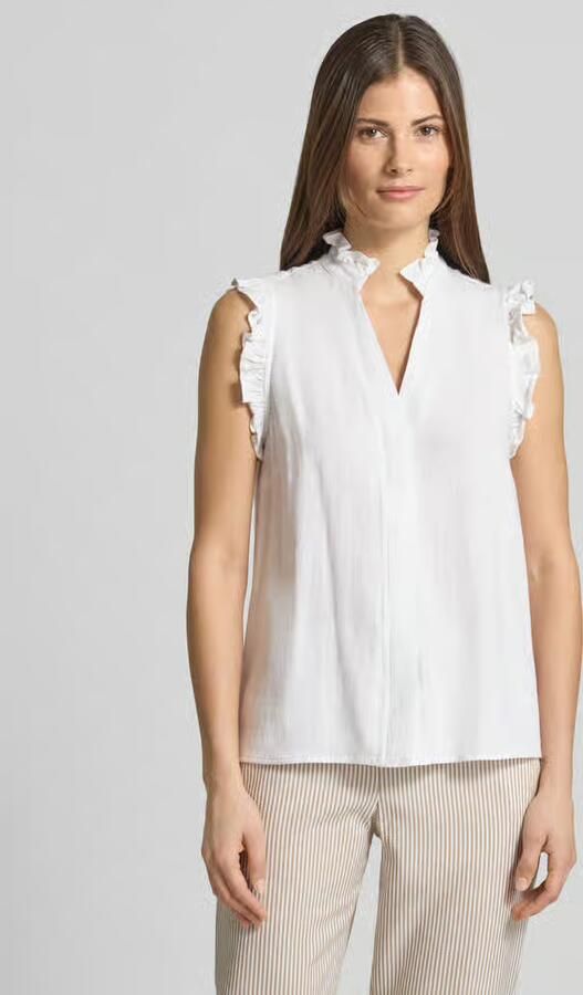 Selected Femme Blousetop van een mix van viscose en linnen model 'VIVA' - Foto 9
