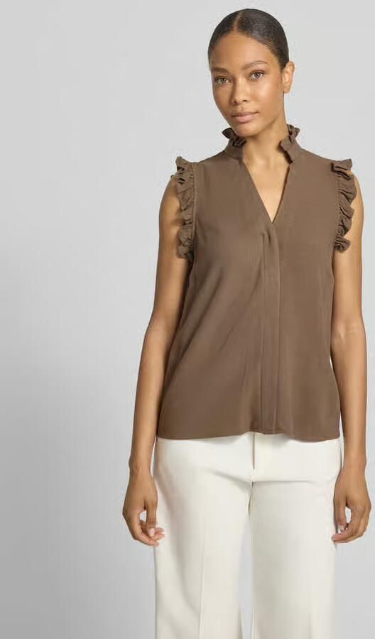 Selected regular fit blousetop van viscose-linnenmix model 'VIVA' - Foto 2