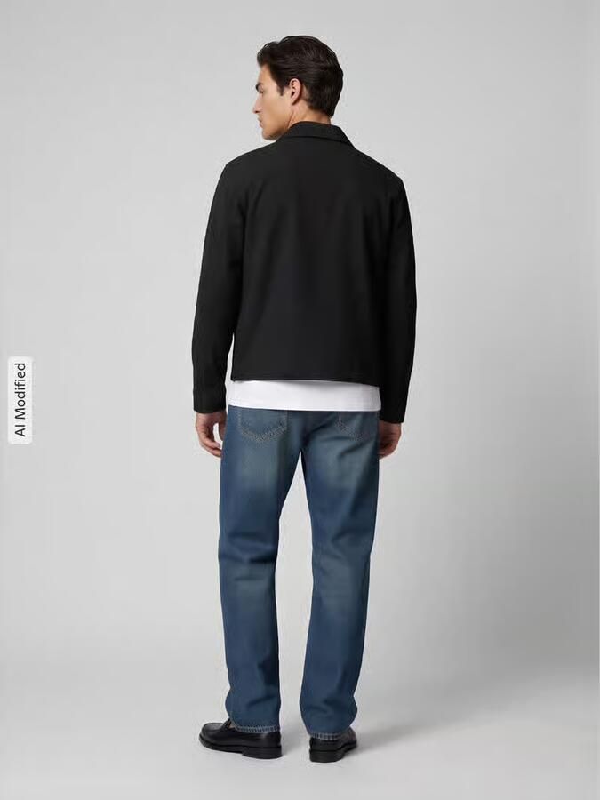 Selected Regular fit blouson met viscose model 'REGULAR' - Foto 3
