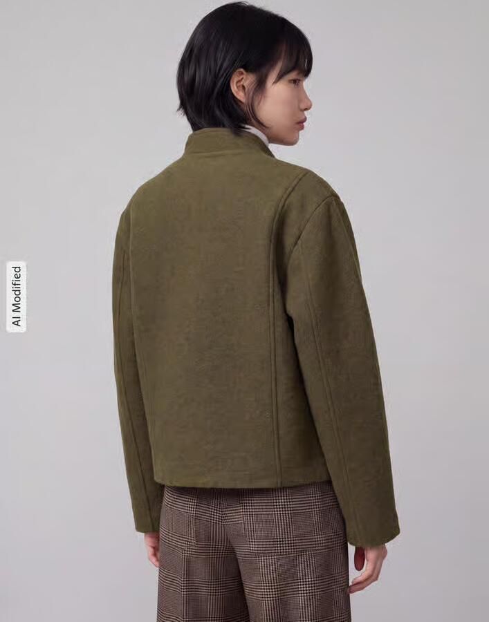 Selected Regular fit blouson van wolmix model 'JACQUELINE' - Foto 5