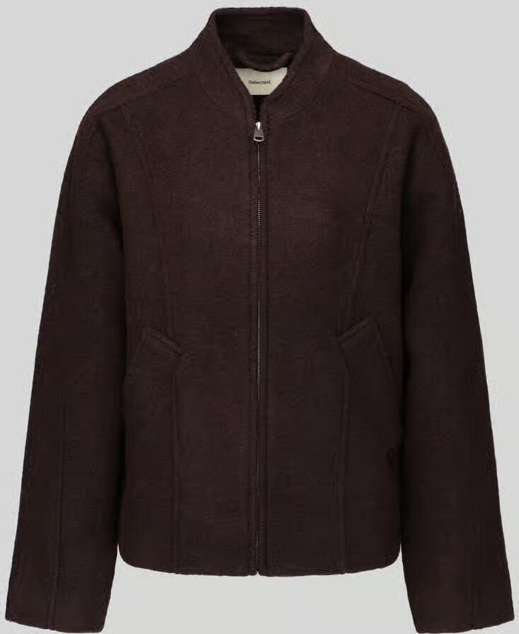 SELECTED WOMEN Dames Jassen Slwjacqueline Wool Blend Bruin - Foto 8