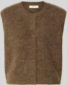 Selected Regular fit bodywarmer van wolmix met alpaca-aandeel model 'LULU' - Foto 5