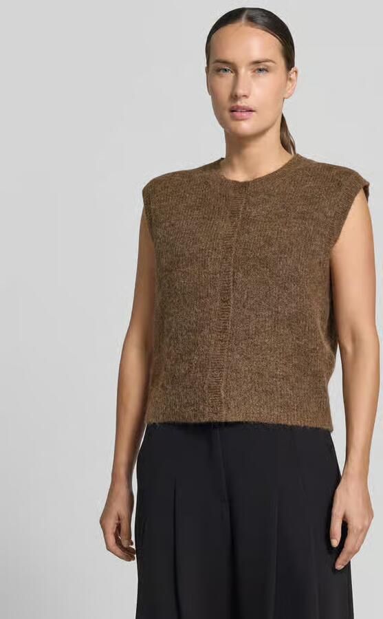Selected Regular fit bodywarmer van wolmix met alpaca-aandeel model 'LULU' - Foto 6