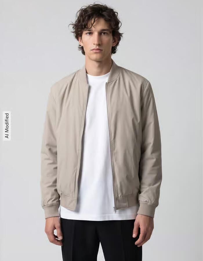 Selected Regular fit bomberjack met baseballkraag model 'CHARLES' - Foto 6