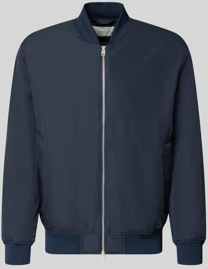 Selected Regular fit bomberjack met baseballkraag model 'CHARLES'