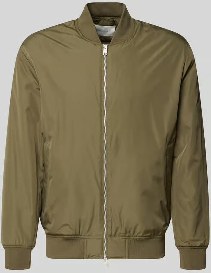 Selected Regular fit bomberjack met baseballkraag model 'CHARLES'