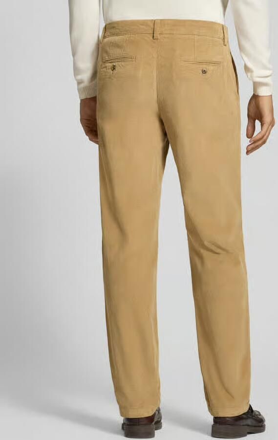 Selected Regular fit broek met bandplooi - Foto 2