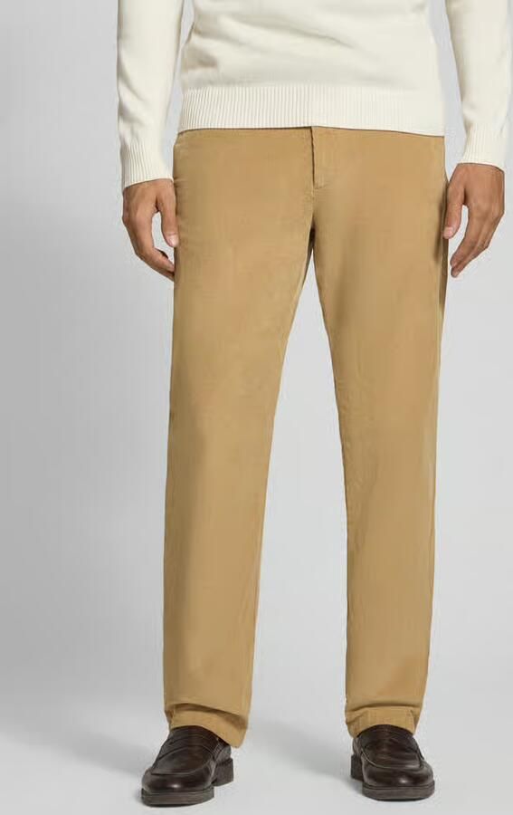 Selected Regular fit broek met bandplooi - Foto 3