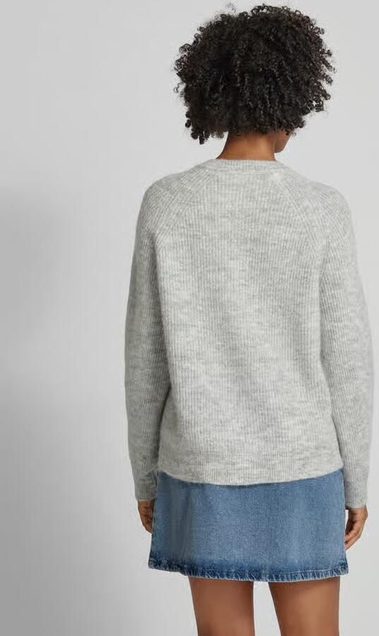 SELECTED FEMME Dames Truien & Vesten Slflulu Ls Knit Short Cardigan Lichtgrijs - Foto 5